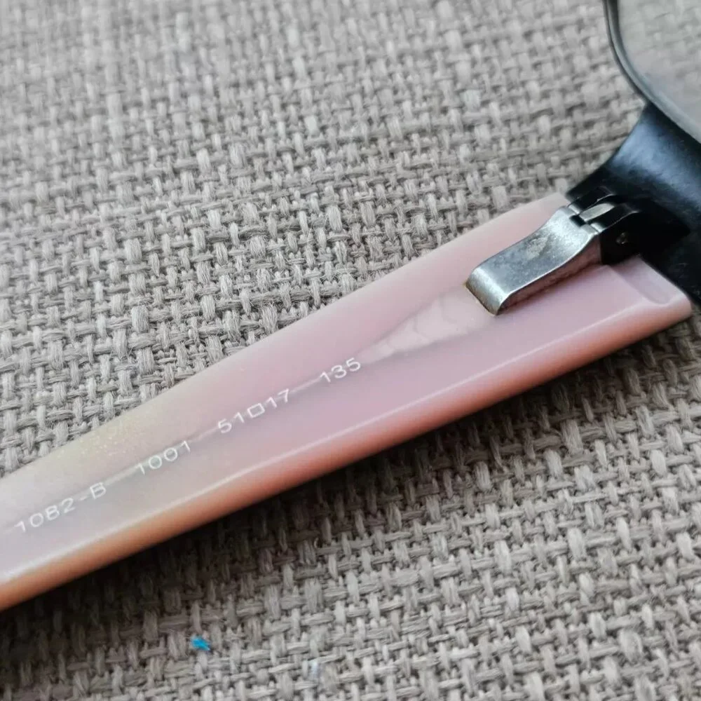 Burberry Women Glasses Frame Pink Crystals Accent Black Metal Frame Made Italy